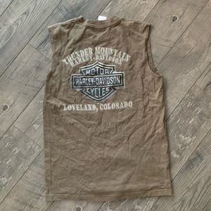 Vintage Harley Davidson Cut off tank top shirt